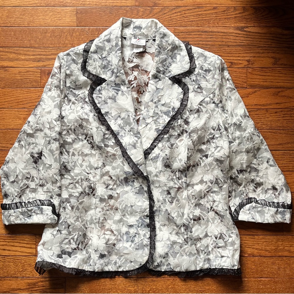 I.C. Collection by Connie Floral Blazer